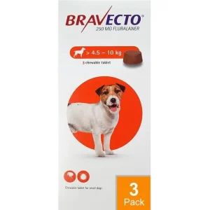 Bravecto Chews For Dogs 9.9-22 lbs (4.5-10 kg) - 3 Chews