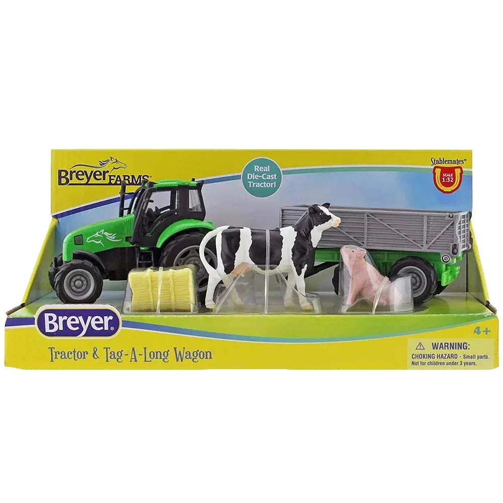 Breyer Tractor and Tag-A-Long Wagon - Image 2
