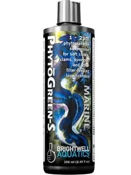 Brightwell Aquatics PhytoGreen-S - Green Phytoplankton (small) 1-2 micron, 500 ml. / 17 oz.