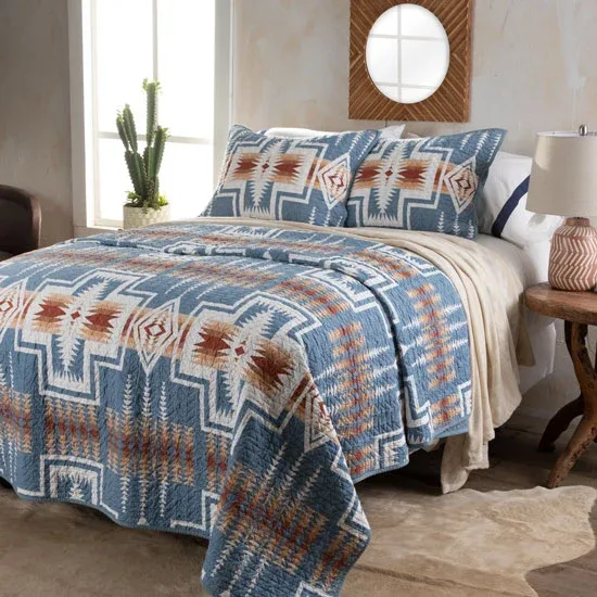 Britannica Home Harding Denim Quilt Set - Image 2