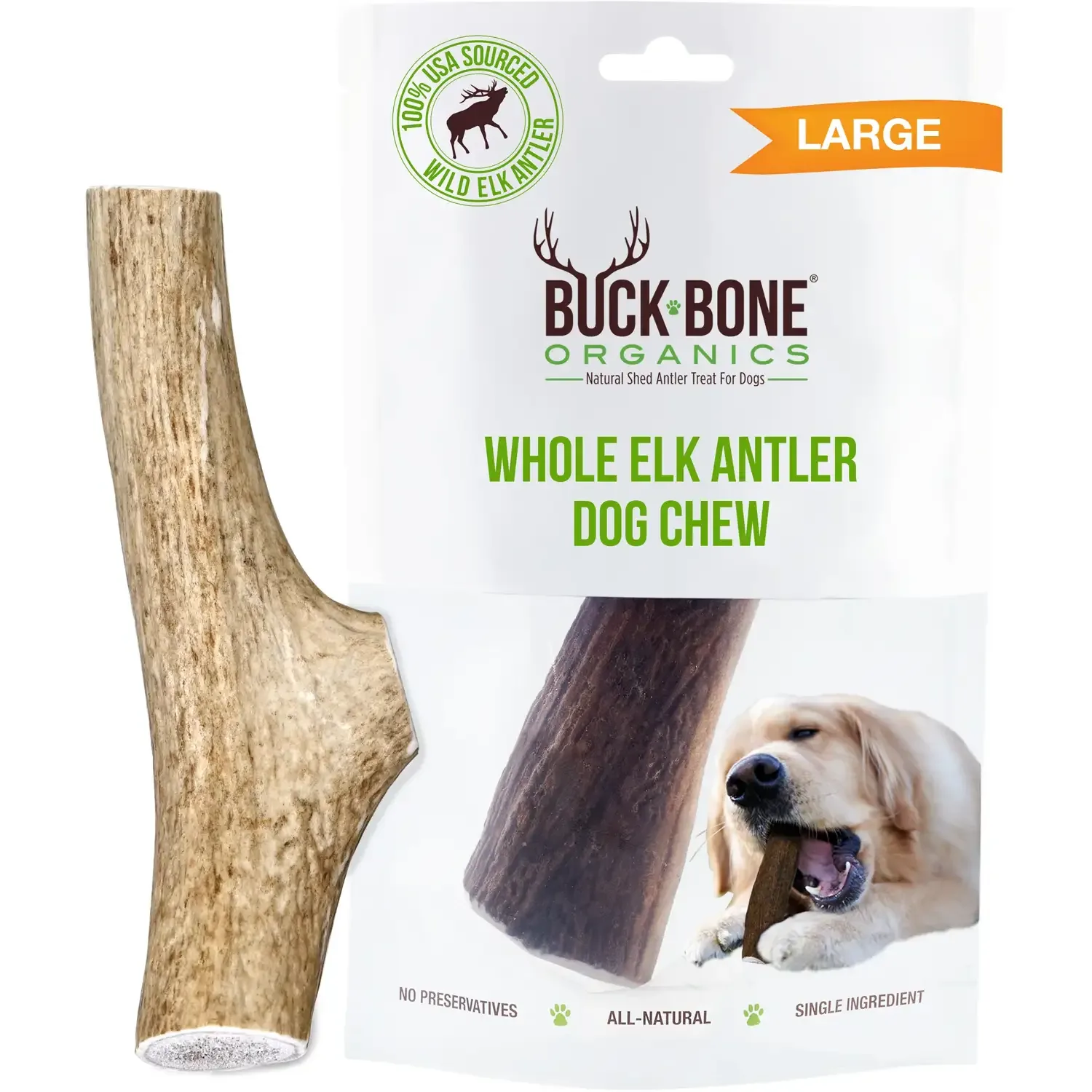 Buck Bone Organics Elk Antler Whole