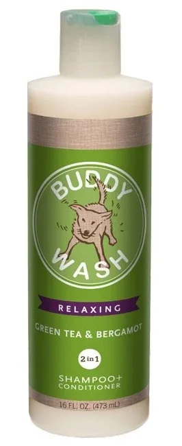 Buddy Biscuits Buddy Wash Pet Shampoo Plus Conditioner - Green Tea & Bergamot 16 fl. oz.