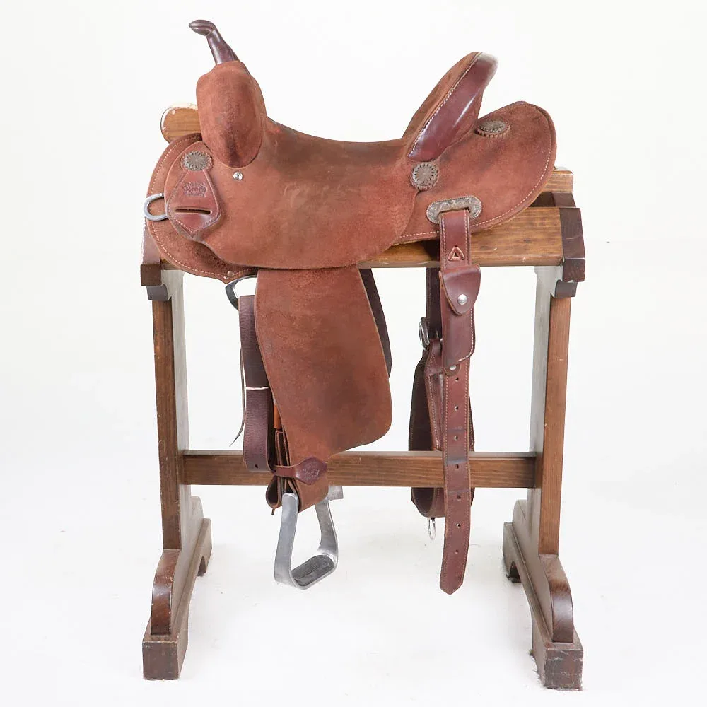 Burns Saddlery Used 14in Roughout Barrel Saddle 1430FD - Image 2