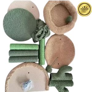 Cactus Cat Tree & Climbing Frame – 32" Sisal Rope Tower