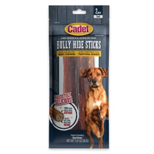 Cadet Bully Hide Sticks All-Natural Dog Chews Bully Stick Small (2 ct)