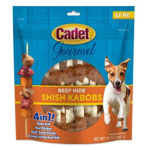 Cadet Gourmet Beef Hide Shish Kabob Dog Treats 5" (12 oz.) - Image 2