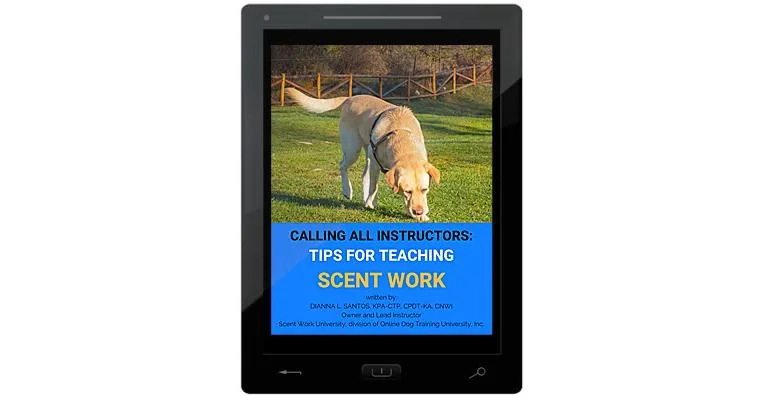 Calling All Instructors: Tips for Teaching Scent Work E