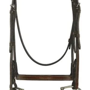 Camelot Gold Plain Raised Bridle