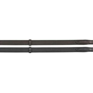 Camelot Non Slip Reins Black 5/8 X 60