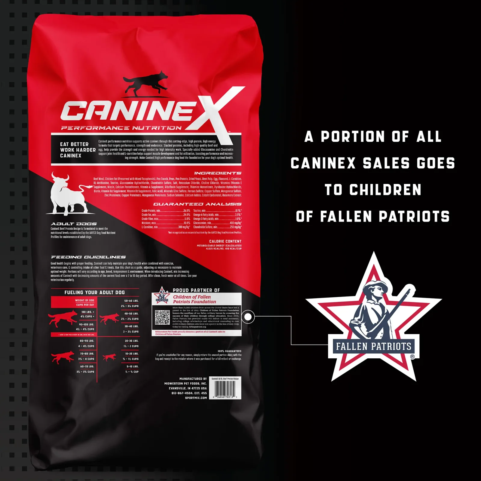 CanineX Beef Protein Grain-Free Dry Dog Food 40 lb - Image 2