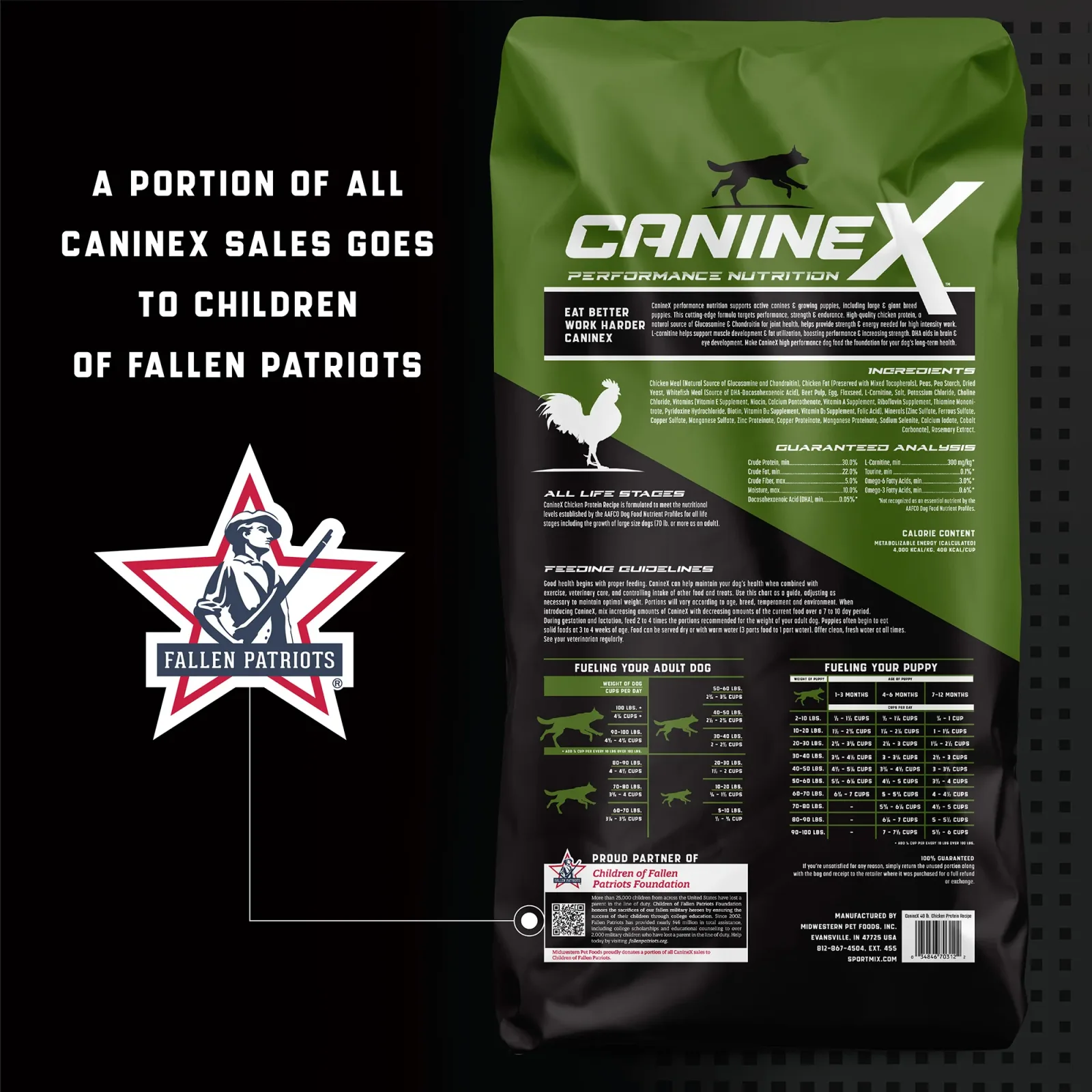 CanineX Chicken Protein Grain-Free Dry Dog Food 40 lb - Image 2