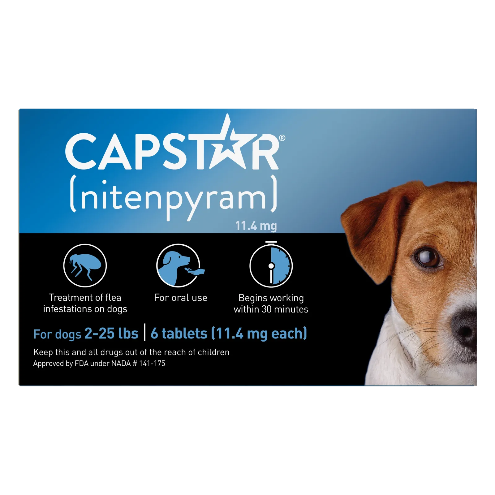 Capstar Flea Tablet for Small Dogs 11.4 Mg Each, 6 Tablets
