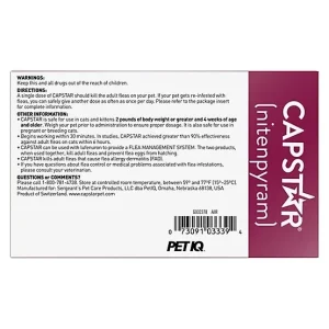 Capstar Oral Flea Treatment Tablets for Cats, 6 ct.