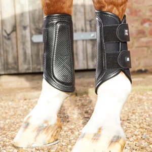 Carbon Air-Tech Double Locking Brushing Boots Black