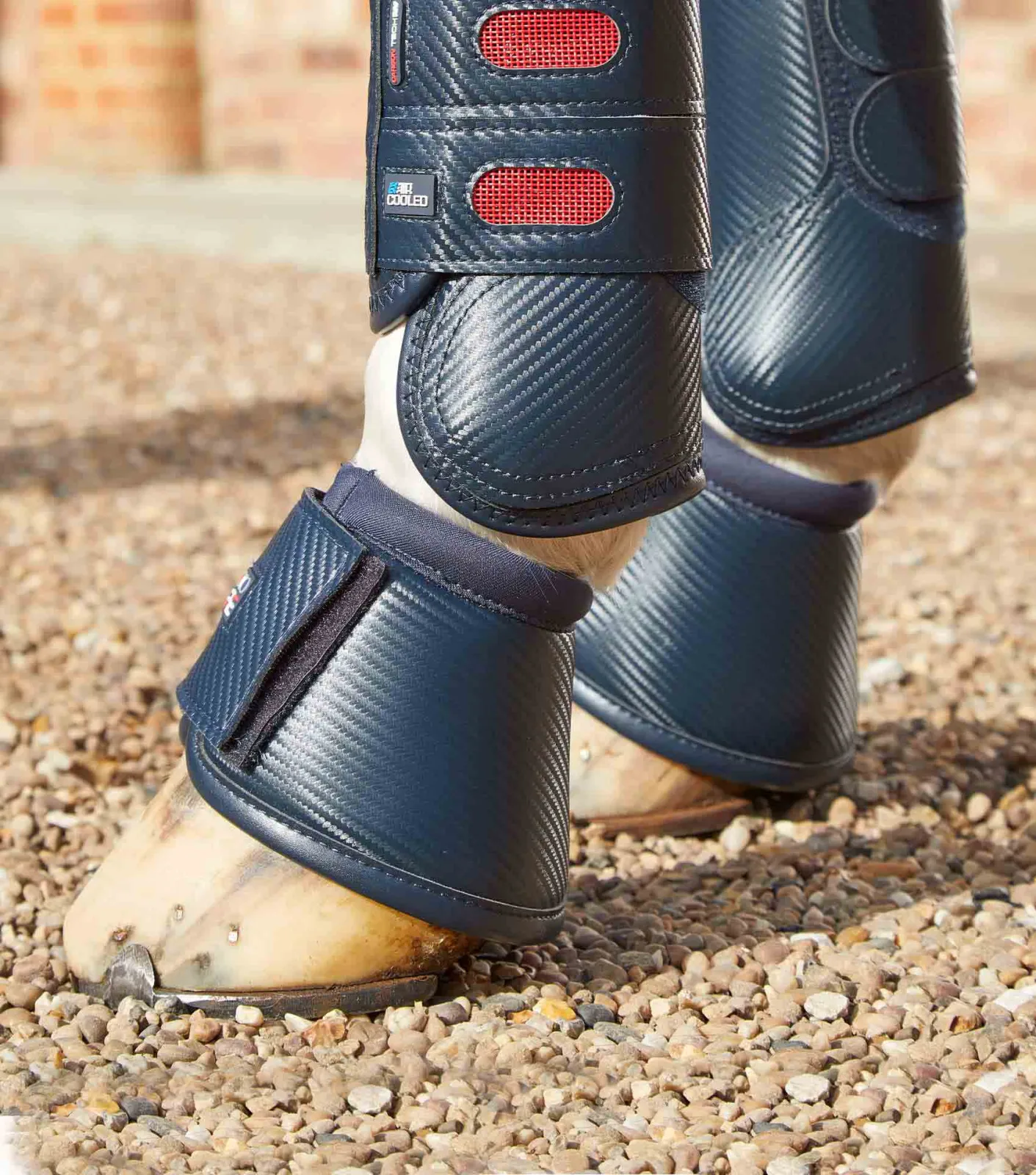 Carbon Wrap Over Reach Boots Navy - Image 2