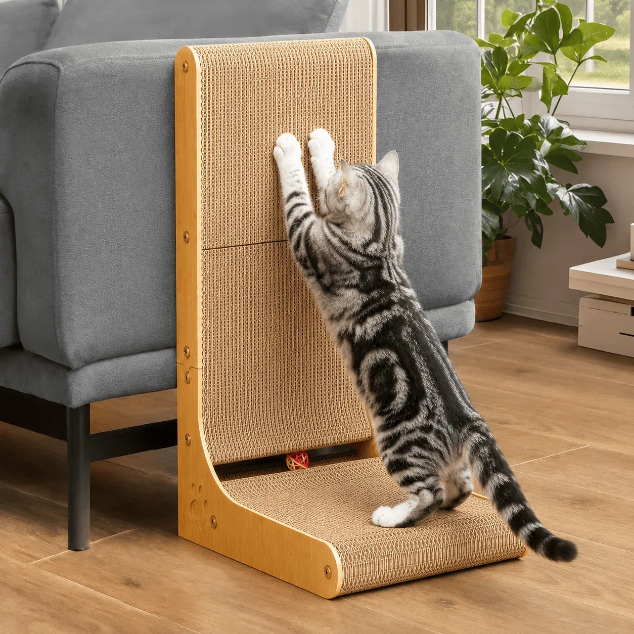 Cardboard Scratching Board for Indoor Cats - Image 2