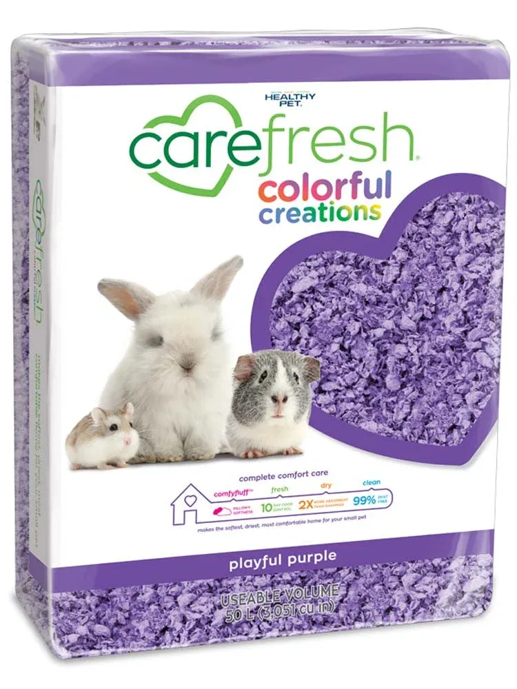 CareFRESH Colorful Creations Small Animal Bedding Playful Purple 50 L