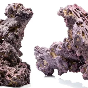 CaribSea LifeRock Shrooms Purple, Brown 12 in 2 Pack
