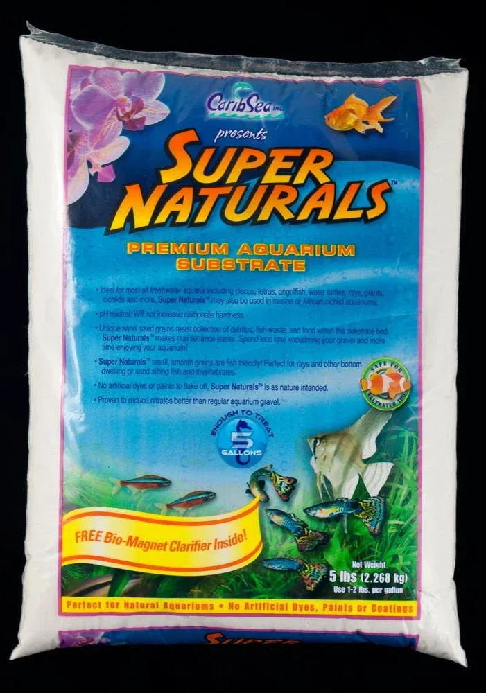CaribSea Super Naturals Moonlight Aquarium Sand 5 lb