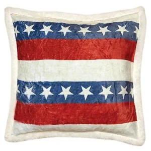 Carstens Americana Plush Sherpa Pillow