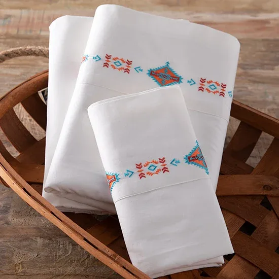 Carstens Embroidered Southwestern Sheet Set