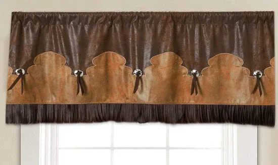 Carstens Fringed Concho Valance