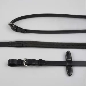 Cassano Rubber Grip Reins Black