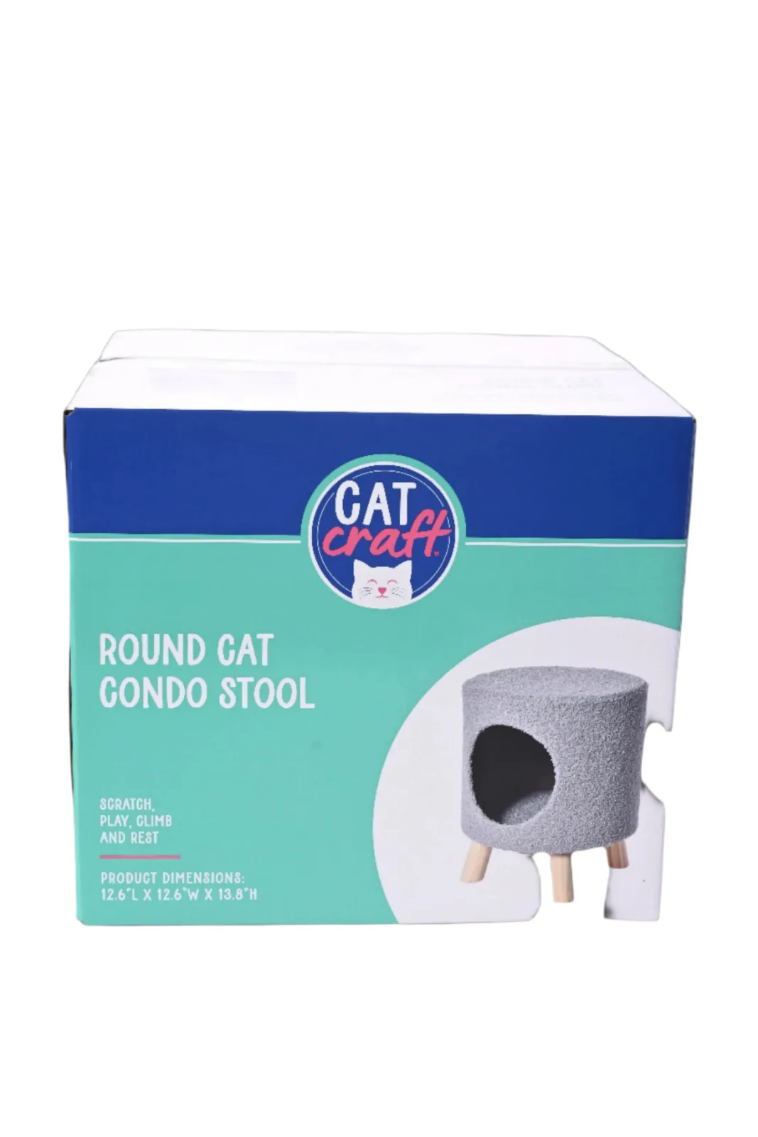 Cat Craft Round Cat Condo Stool - Image 2