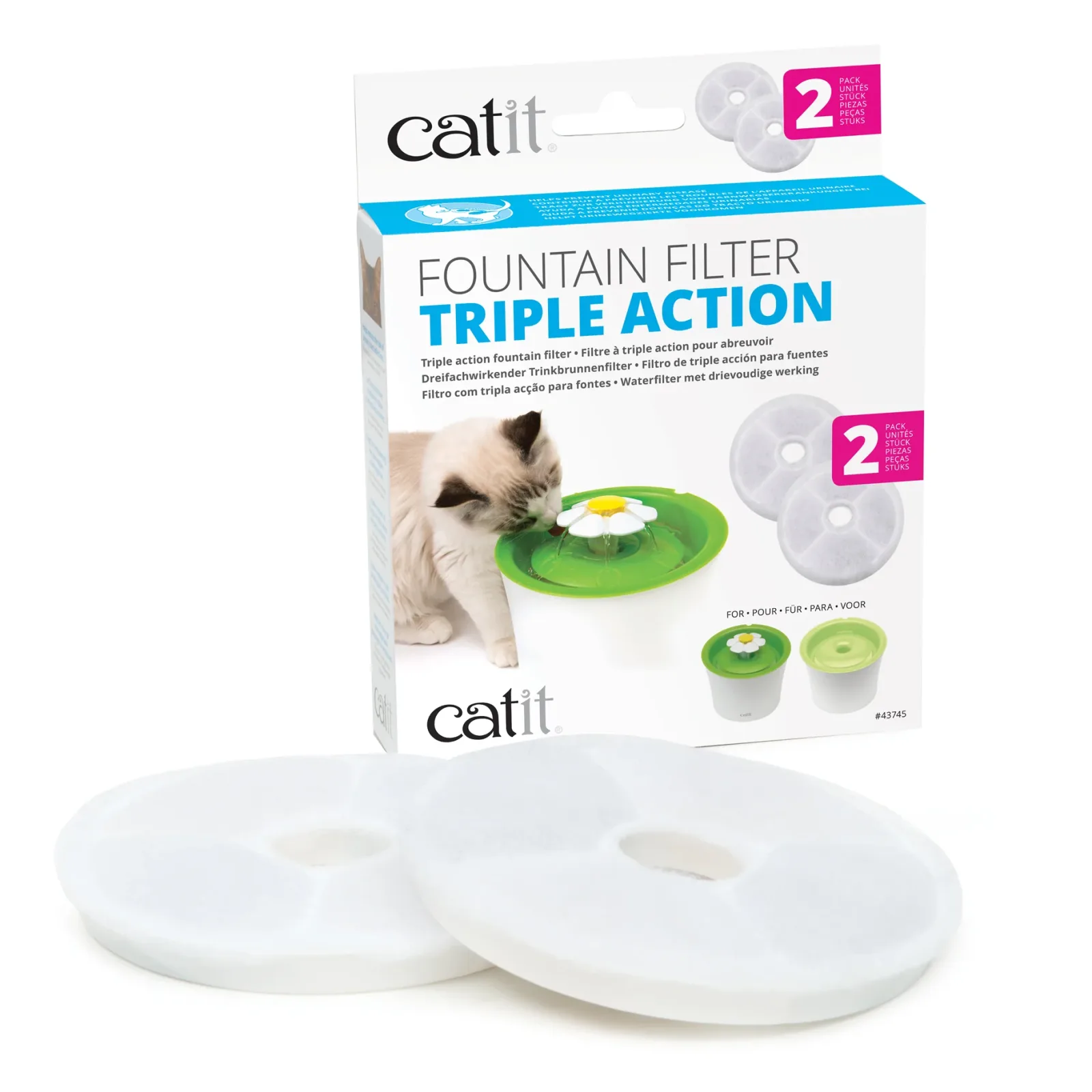 Catit 2.0 Water Softening Filter, 2pk - Image 2