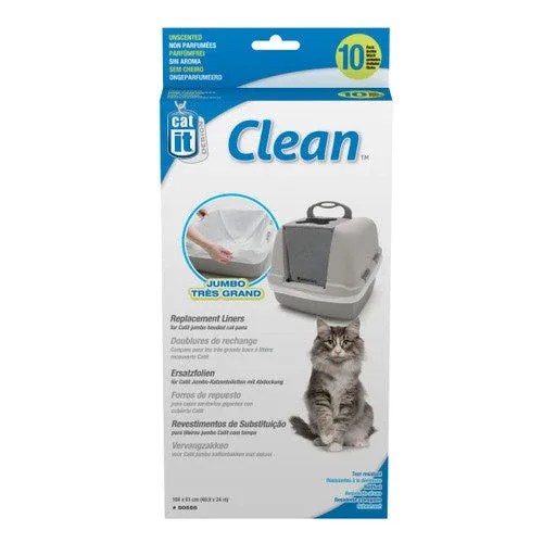Catit Biodegradable Liner for Jumbo Cat Pan, 10-pack - Image 2