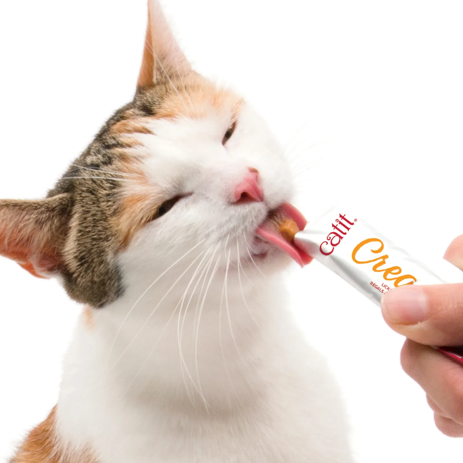 Catit Cat Creamy Treat Tube, Salmon, 12-pack - Image 2