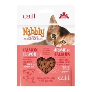 Catit Cat Nibbly Cat Treats, Salmon Flavor 3.2 oz