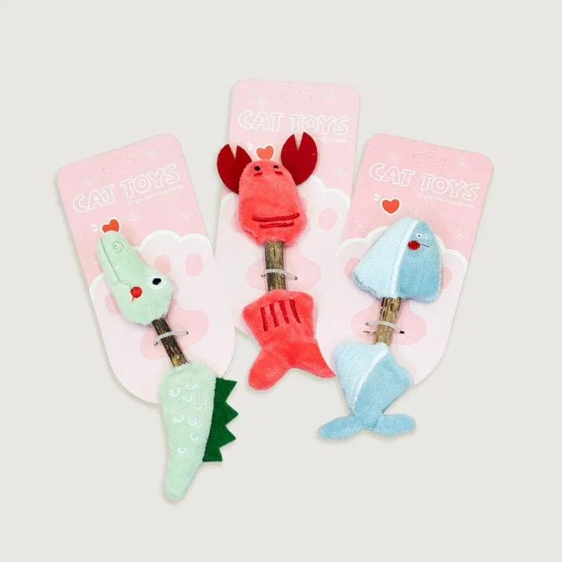 Catnip Toys with Chew Stick
