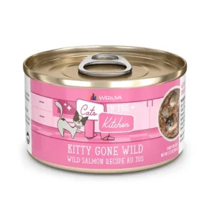 Cats in the Kitchen Kitty Gone Wild Salmon Recipe Au Jus Canned Cat Food