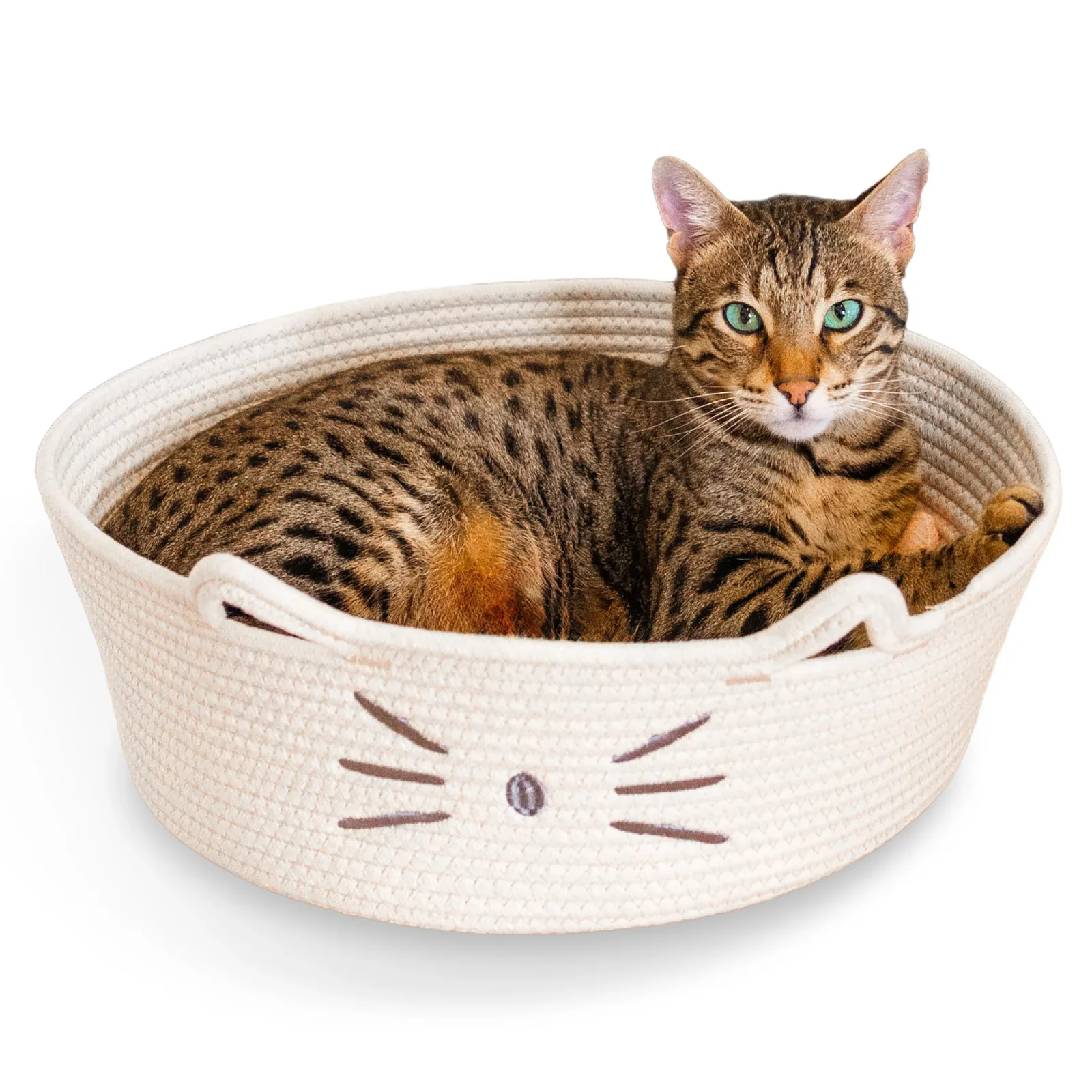 Catstages Bed & Basket Retreat 15" White