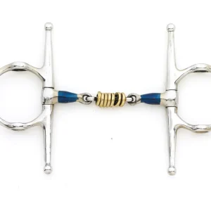 Centaur® Blue Steel Double-Jointed Disc Full Cheek Gag