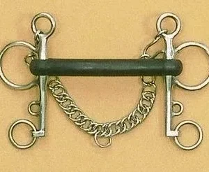 Centaur Stainless Steel Rubber Mullen Mouth Pelham