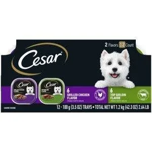 Cesar Chicken & Sirloin 3.5oz 12ct Pack