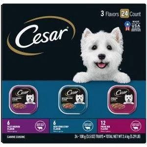 Cesar Filet Mignon, NY Strip & Prime Rib 3.5oz 24ct Pack