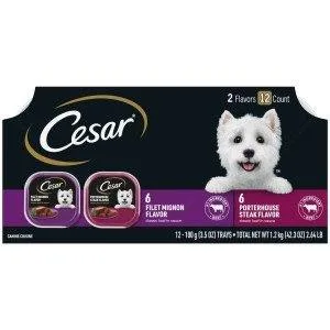 Cesar Filet Mignon & Porterhouse Steak 3.5oz 12ct Pack