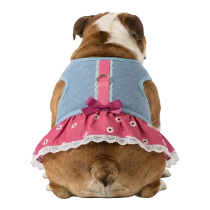 CHAMBRAY HARNESS DRESS