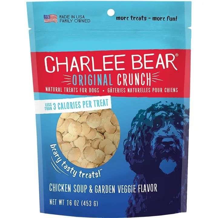 Charlee Bear Chicken Soup & Garden Vegetable - Dog Treats - 16oz. {L+x}
