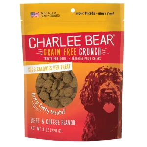 Charlee Bear Grain Free Bear Crunch Treats Beef & Cheese 8 oz.