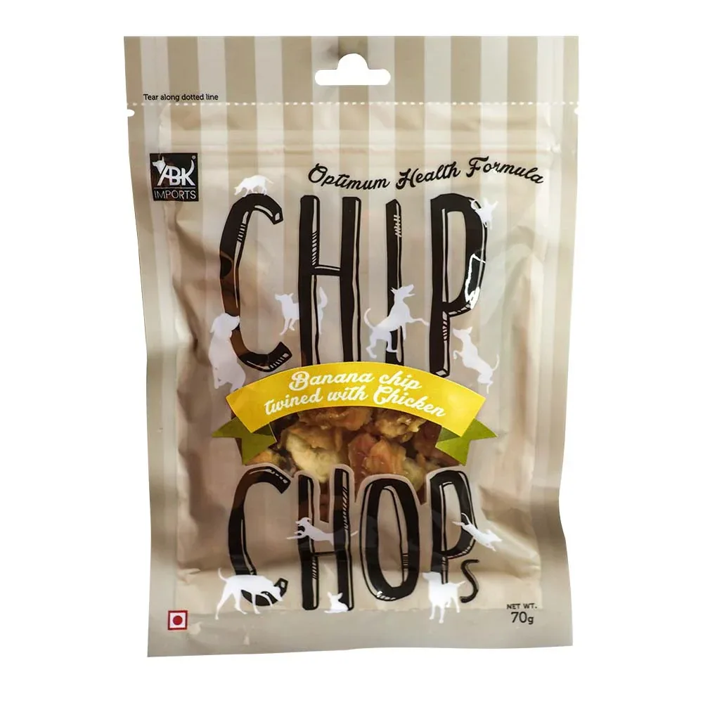 Chip Chops Banana with Chicken Chips Dog Treats (70g) Special Offer