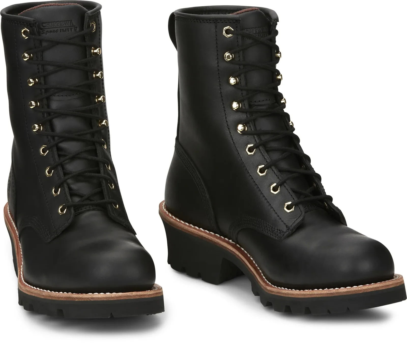 Chippewa Mens Baldor 8" Steel Toe Logger Boots - Image 2