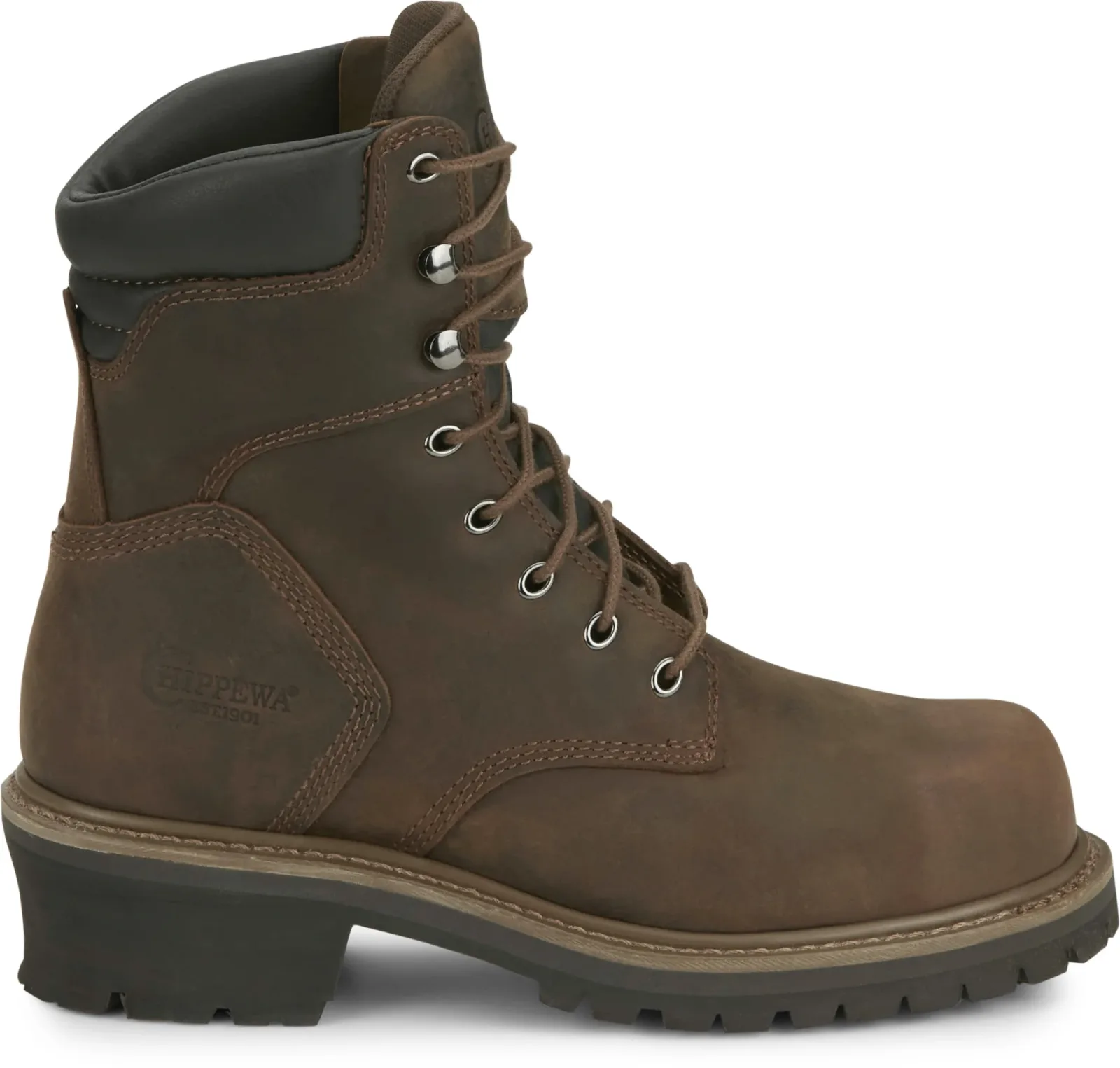 Chippewa Mens Hador 8" Steel Toe Logger Boots - Image 2