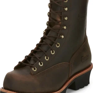 Chippewa Mens Paladin 8" Waterproof Insulated Steel Toe Logger Boots