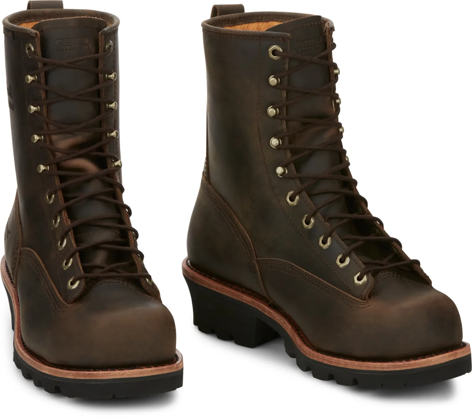 Chippewa Mens Paladin 8" Waterproof Insulated Steel Toe Logger Boots - Image 2