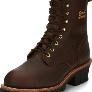 Chippewa Mens Paladin 8" Waterproof Insulated Steel Toe Logger Boots