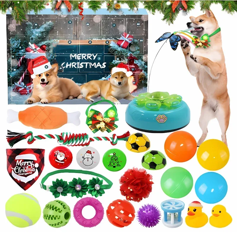 Christmas Pet Toy Advent Calendar – Holiday Countdown Gift Box, Cat or Dog Version - Image 2